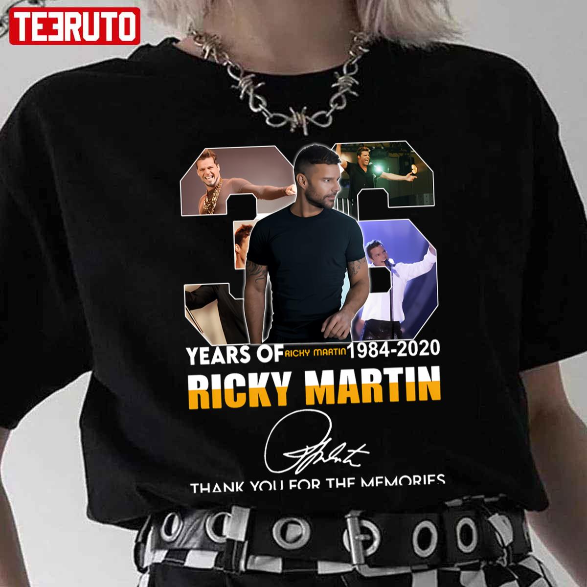 36th Years Anniversary Ricky Martin Unisex T-Shirt