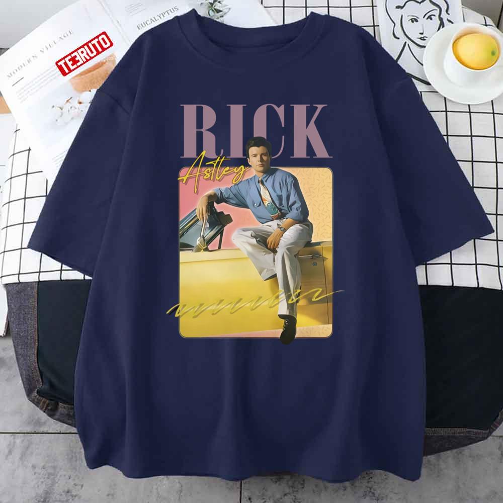 80s Vibin’ Aesthetic Design Singer Rick Astley Unisex T-Shirt