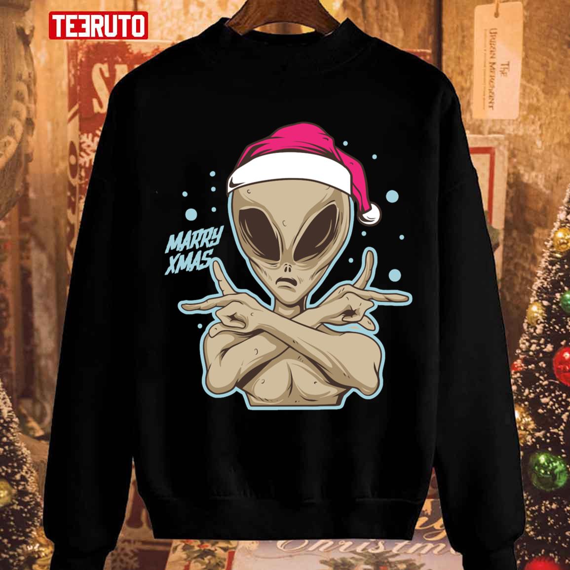 Alien Christmas Unisex Sweatshirt