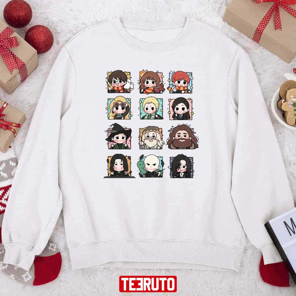 All Characters In Harry Potter Chibi Vers Sweatshirt