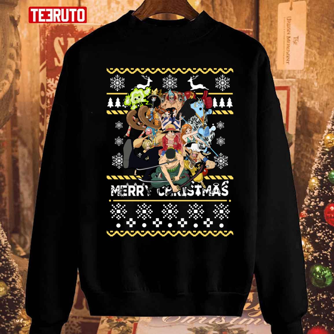 All Characters One Piece Christmas Unisex Sweatshirt