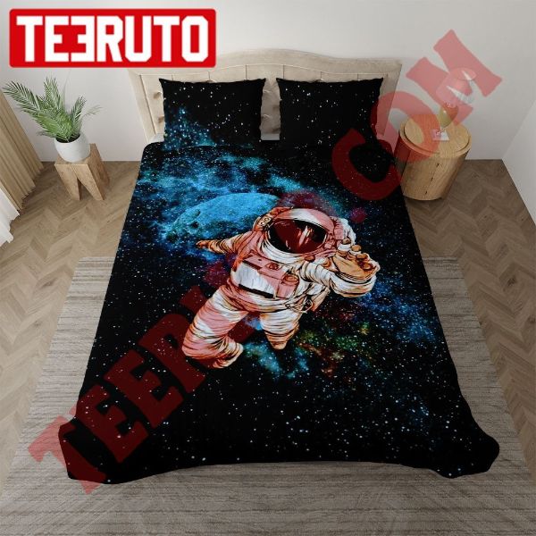 An Astronaut Floating In Space Bedding Sets