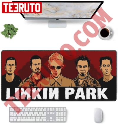 Animated Linkin Park 90s Band Mouse Pad