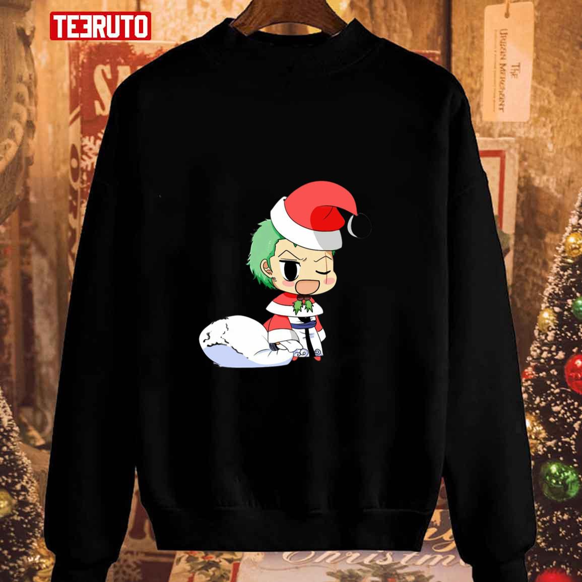 Anime Christmas One Piece Zoro Unisex Sweatshirt