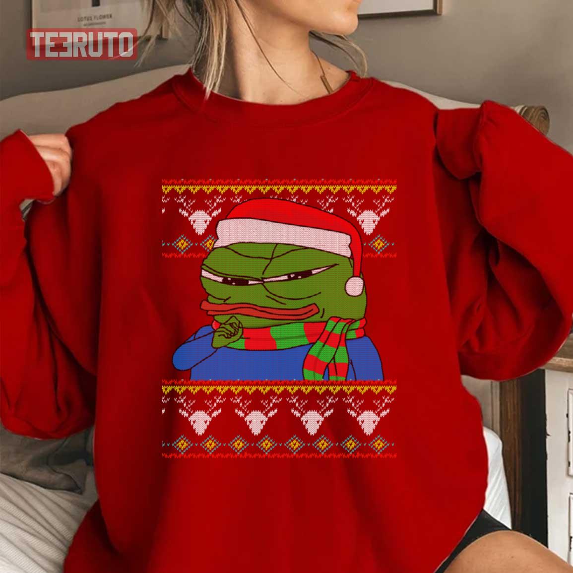 Apu Apustaja Christmas Rare Pepe The Frog Unisex Sweatshirt