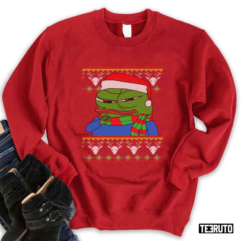 Apu Apustaja Christmas Rare Pepe The Frog Unisex Sweatshirt