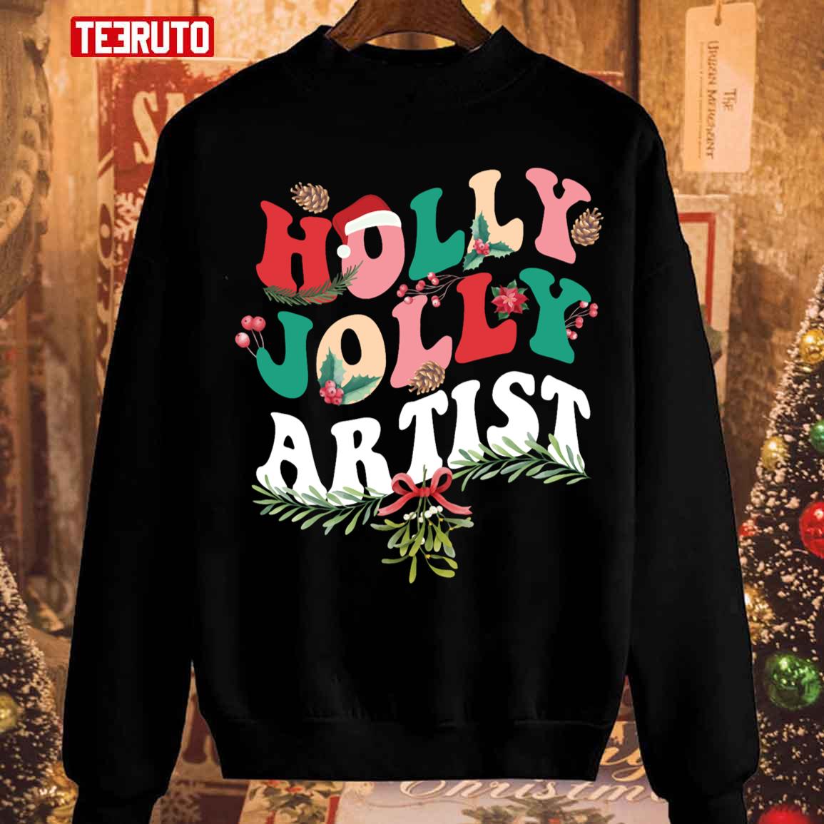 Artist Christmas Holiday Sweatshirt
