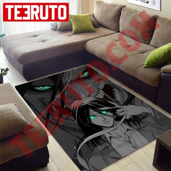 Attack On Titan Anime Eren Anger Rug