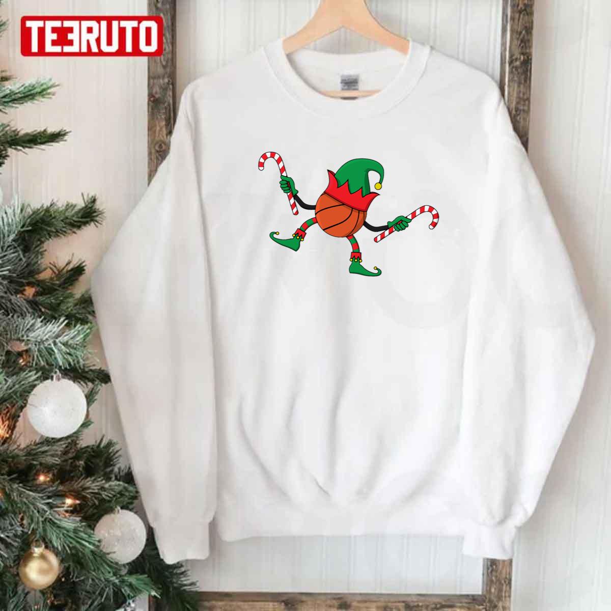 Basketball Elf Christmas Unisex Sweatshirt