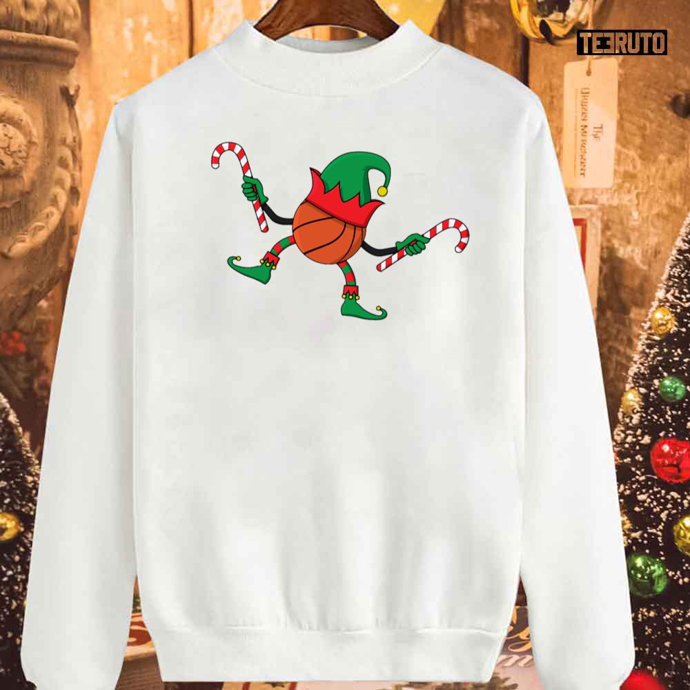 Basketball Elf Christmas Unisex Sweatshirt