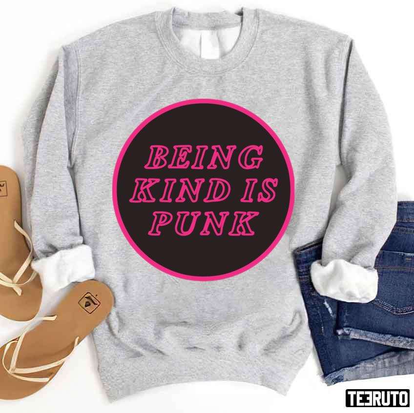 Being Kind Is Punk Pink Vintage Sweatshirt