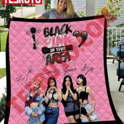 Black Pink Signatures Members Blackpink Quilt Blanket