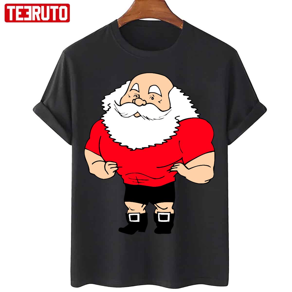 Bodybuilder Santa Claus Gym Xmas Unisex T-Shirt