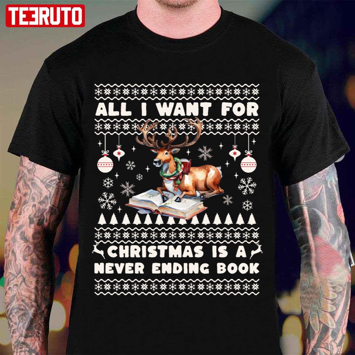 Bookish Christmas Dreams Tee Unisex T-Shirt