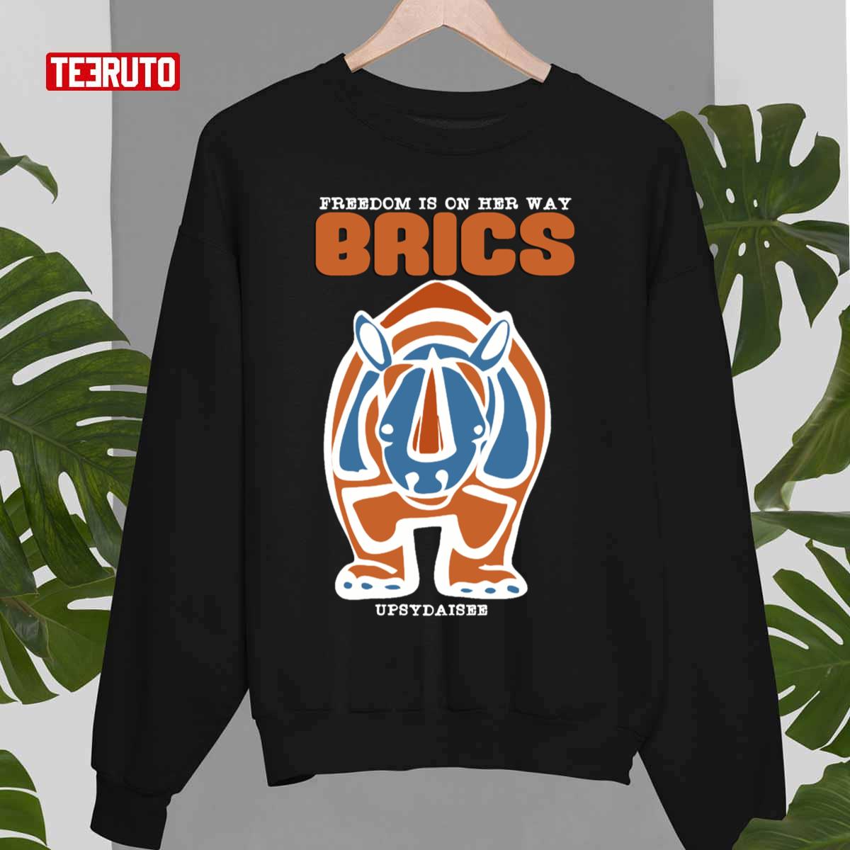 Brics Design Freedom Is On Her Way Unisex Sweatshirt