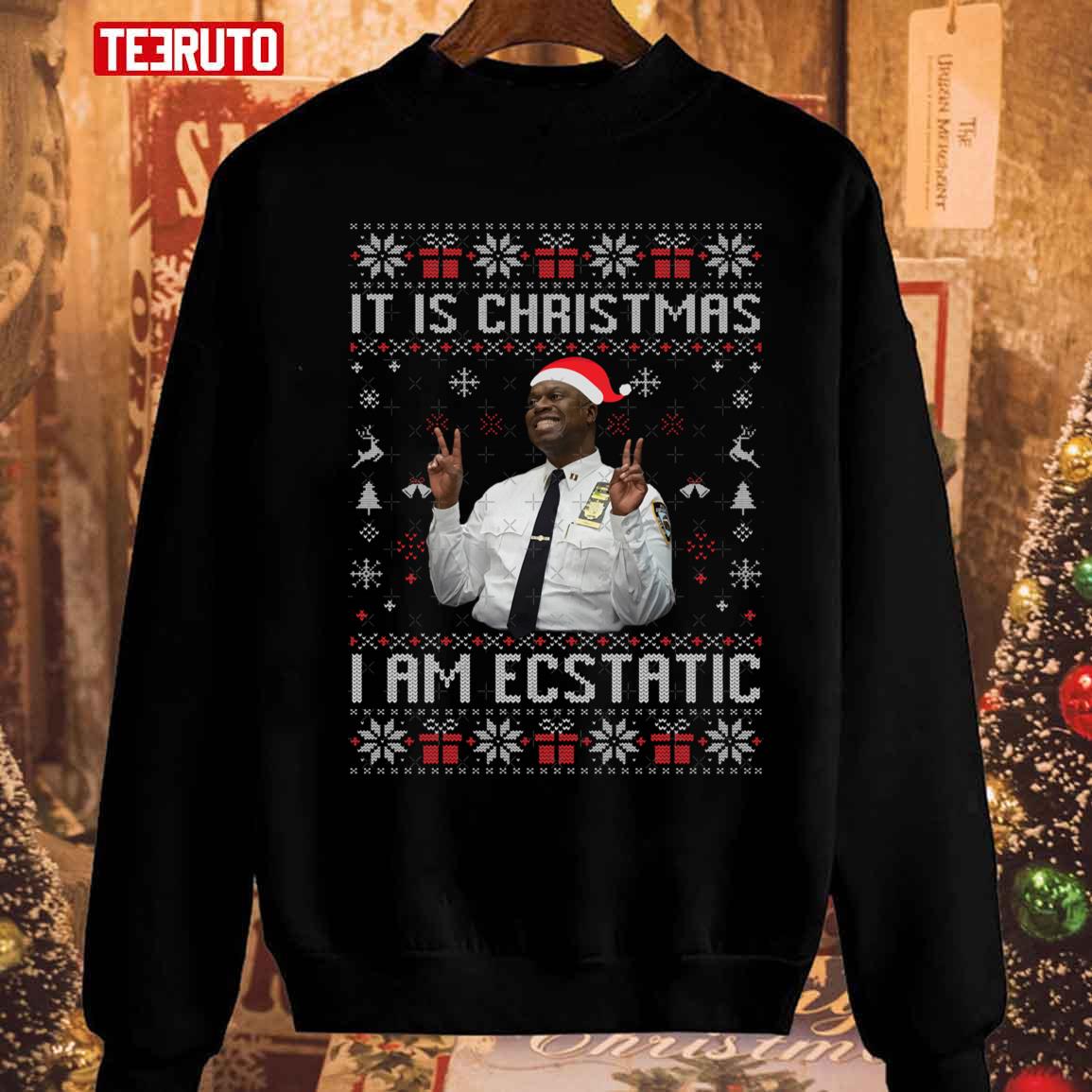 Brooklyn Nine Nine Captain Holt It Is Christmas Unisex Sweatshirt