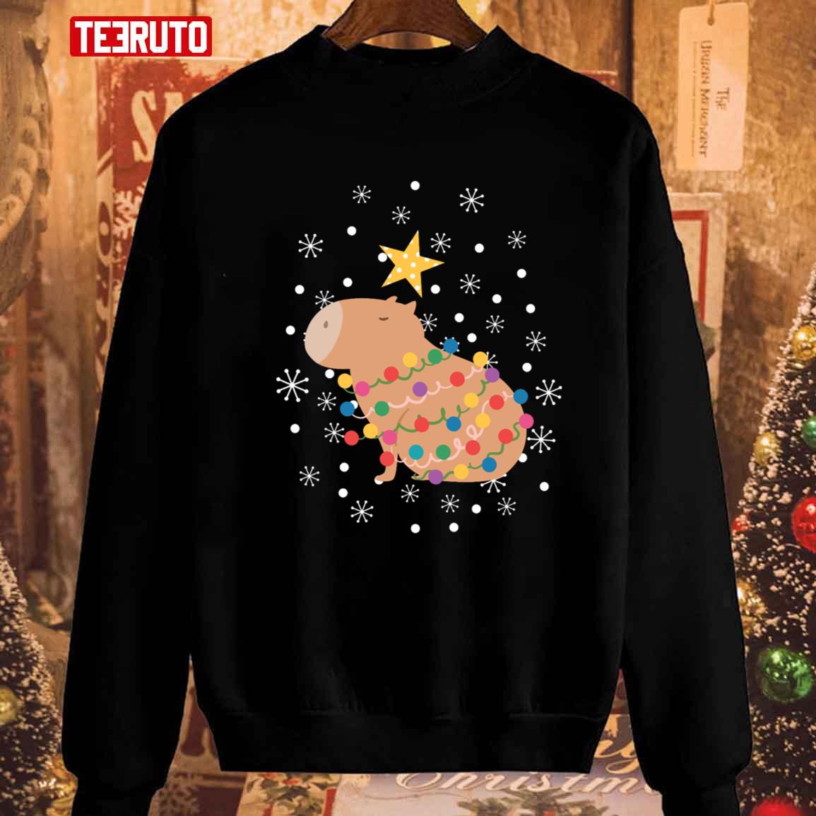 Capybara Christmas Tree Sweatshirt