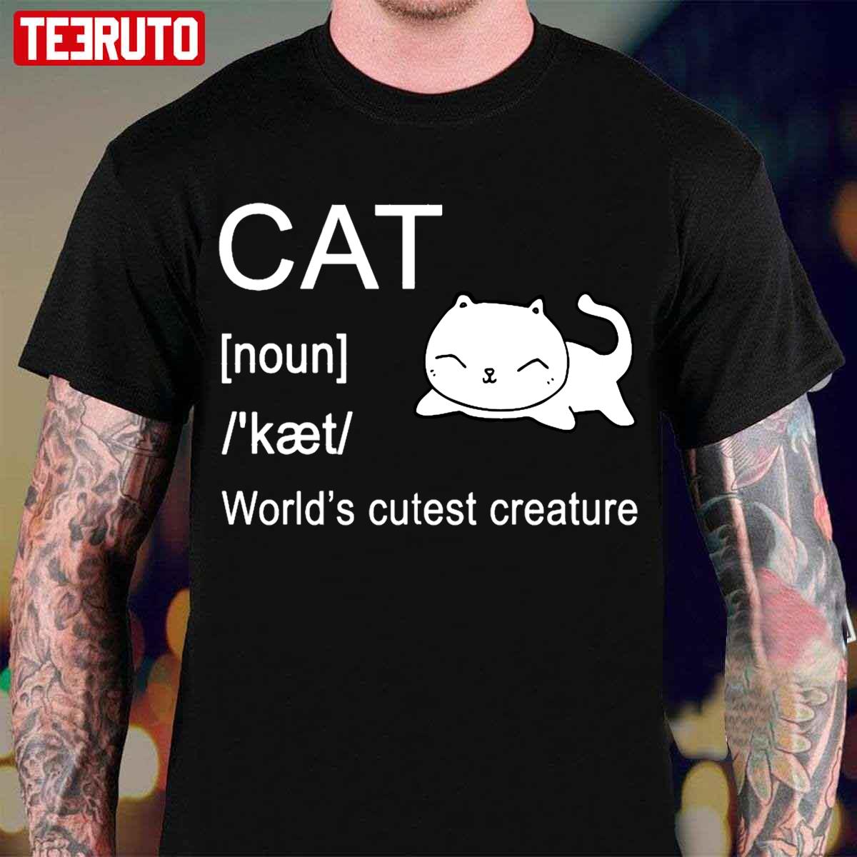 Cat Dictionary Definition Funny For Mom Dad Sister Boyfriend Girlfriend T Shir Unisex T-Shirt