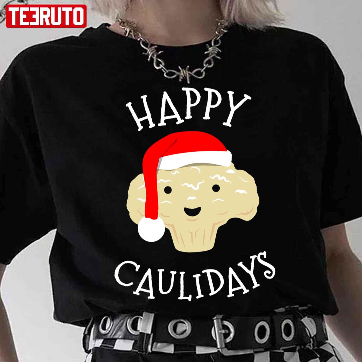 Cauliflower Christmas Keto Diet Vegan Caulidays Unisex T-Shirt