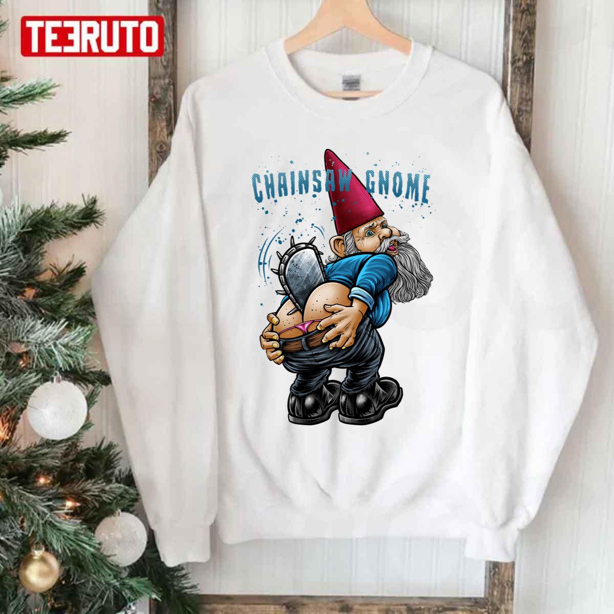 Chainsaw Gnome Christmas Unisex Sweatshirt