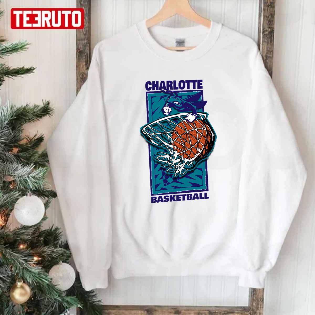 Vintage 90s Charlotte Hornets Sweatshirt Jumper Crewneck 
