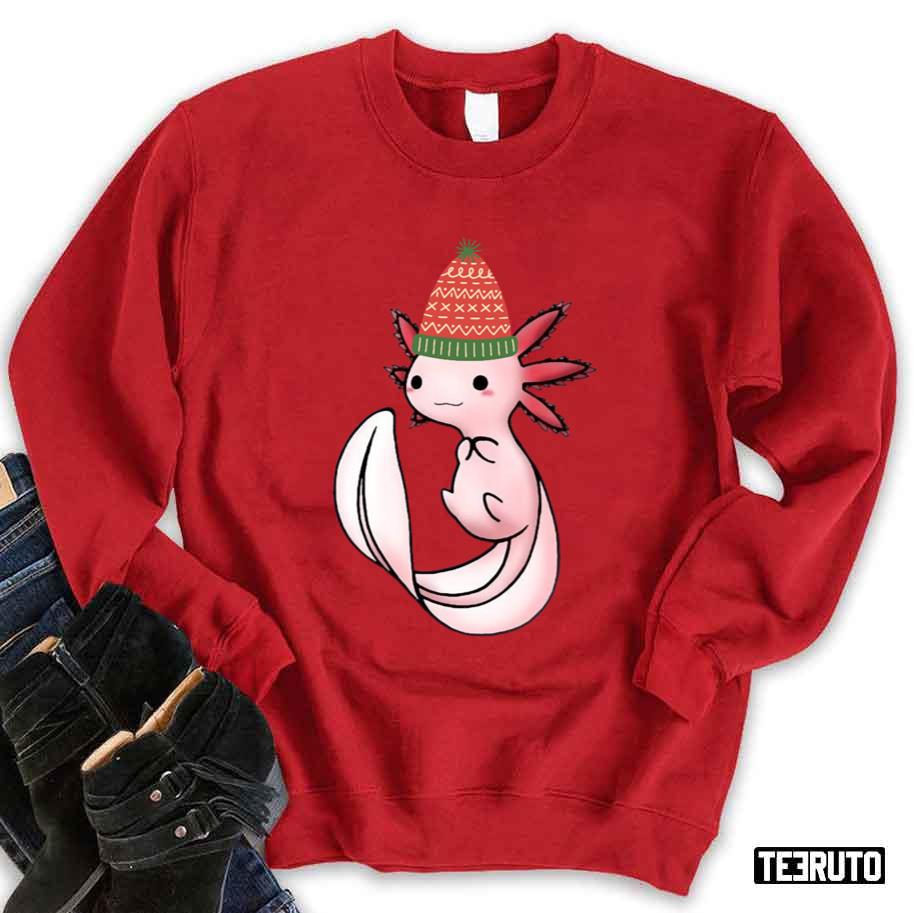 Christmas Axolotl Cute 2022 Cute Axolotl Sweatshirt