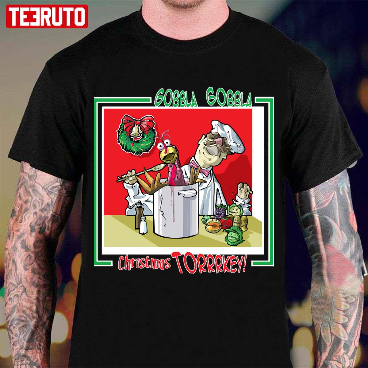 Christmas Chef Vintage Unisex T-Shirt