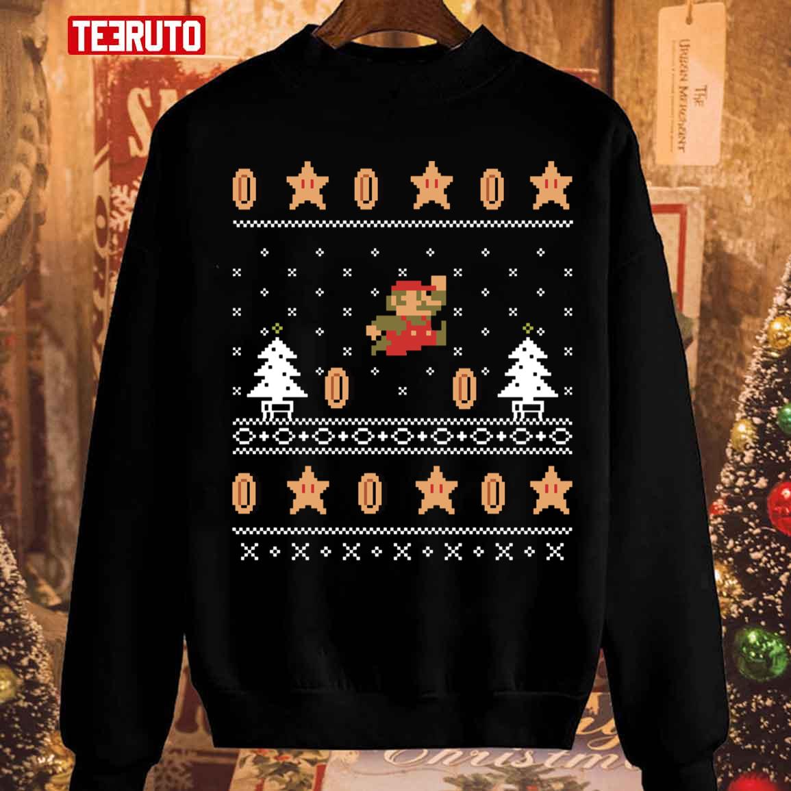 Christmas Coins Pixels Vintage Sweatshirt