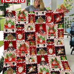 Christmas Gnomes The Half Yard Or Yard Quilt Blanket