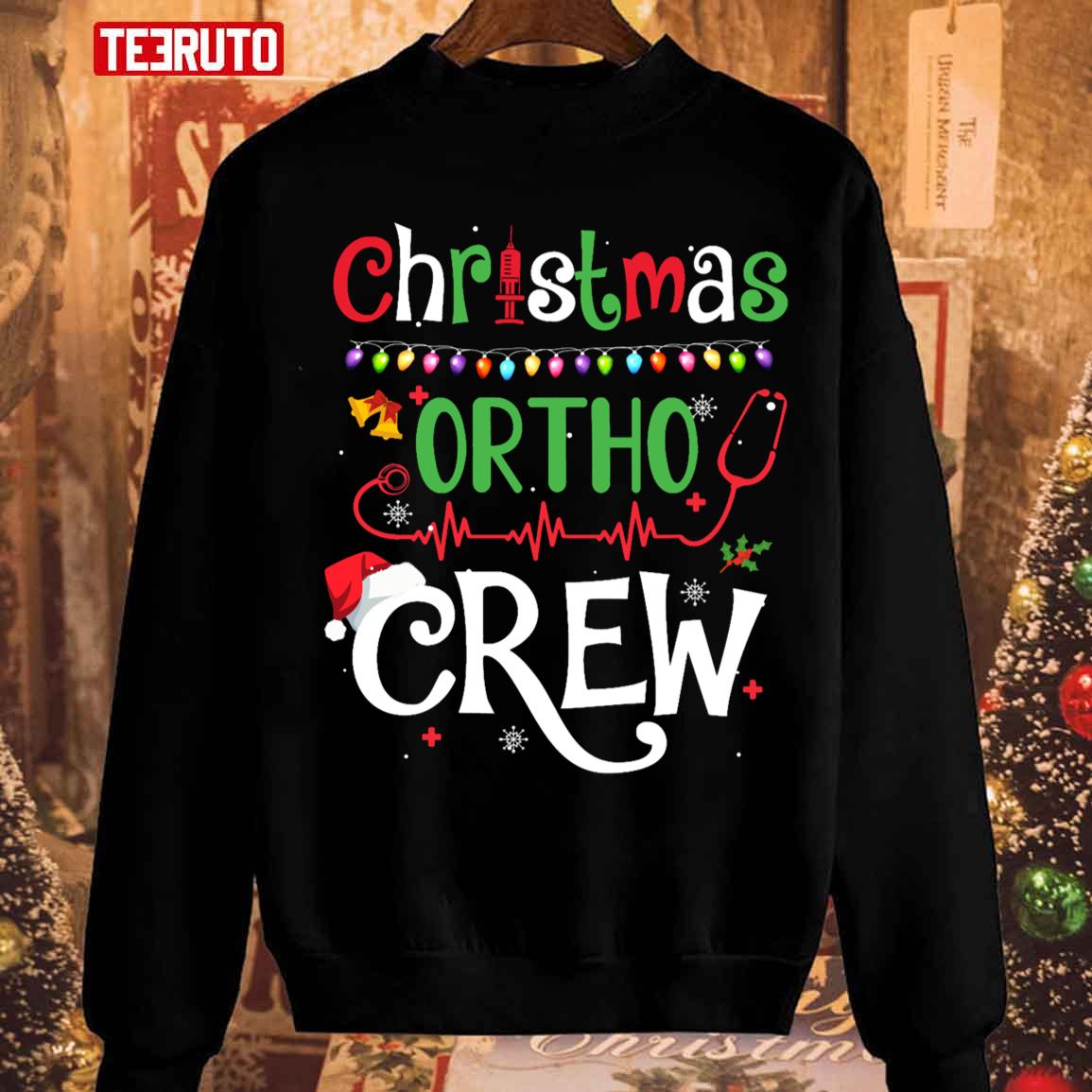 Christmas Ortho Crew Nurse Doctor Orthopaedics Squad Sweatshirt
