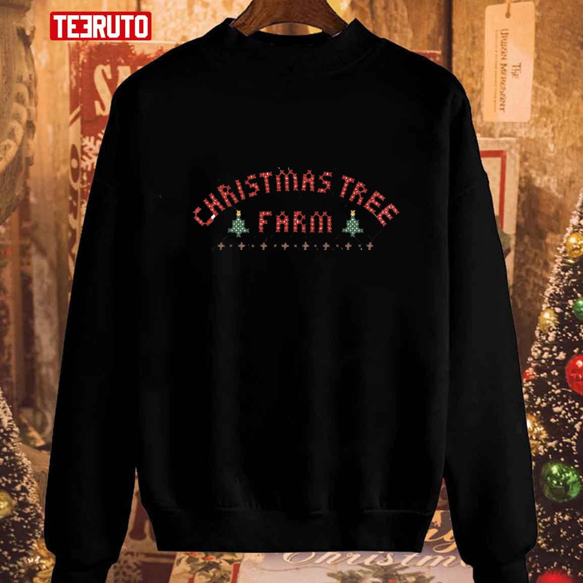 Christmas Tree Farm Cross Stitch Sweatshirt