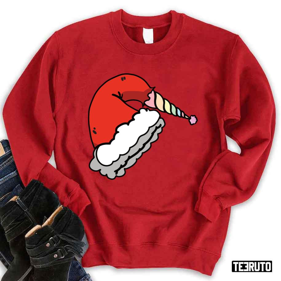 Christmas Unicorn Mask Sweatshirt