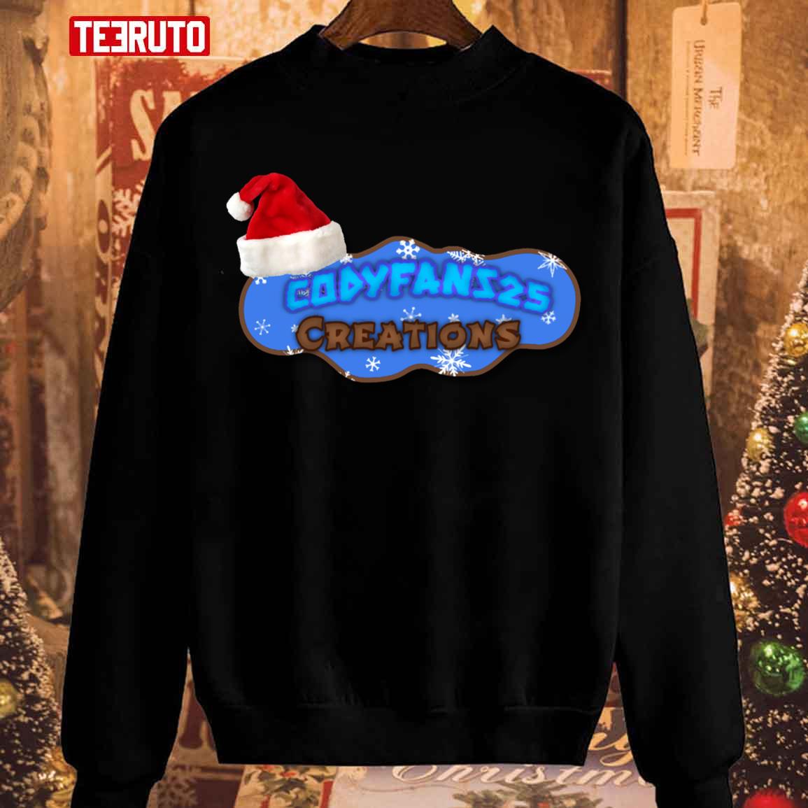 Codyfans25 Creations Christmas Logo Unisex Sweatshirt