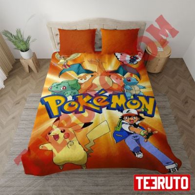 Collage All Characters Of Pokemon Bedding Sets