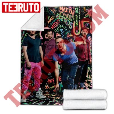 Collage Fanart Coldplay Band Fleece Blanket