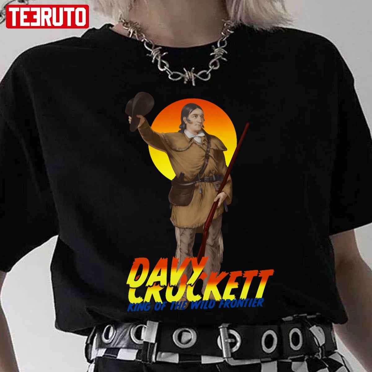 Colonel Davy Crockett Vintage Character Art King Of The Wild Frontier Unisex T-Shirt