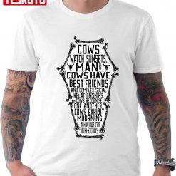 Cows Watch Sunsets Nona The Ninth Unisex T-Shirt