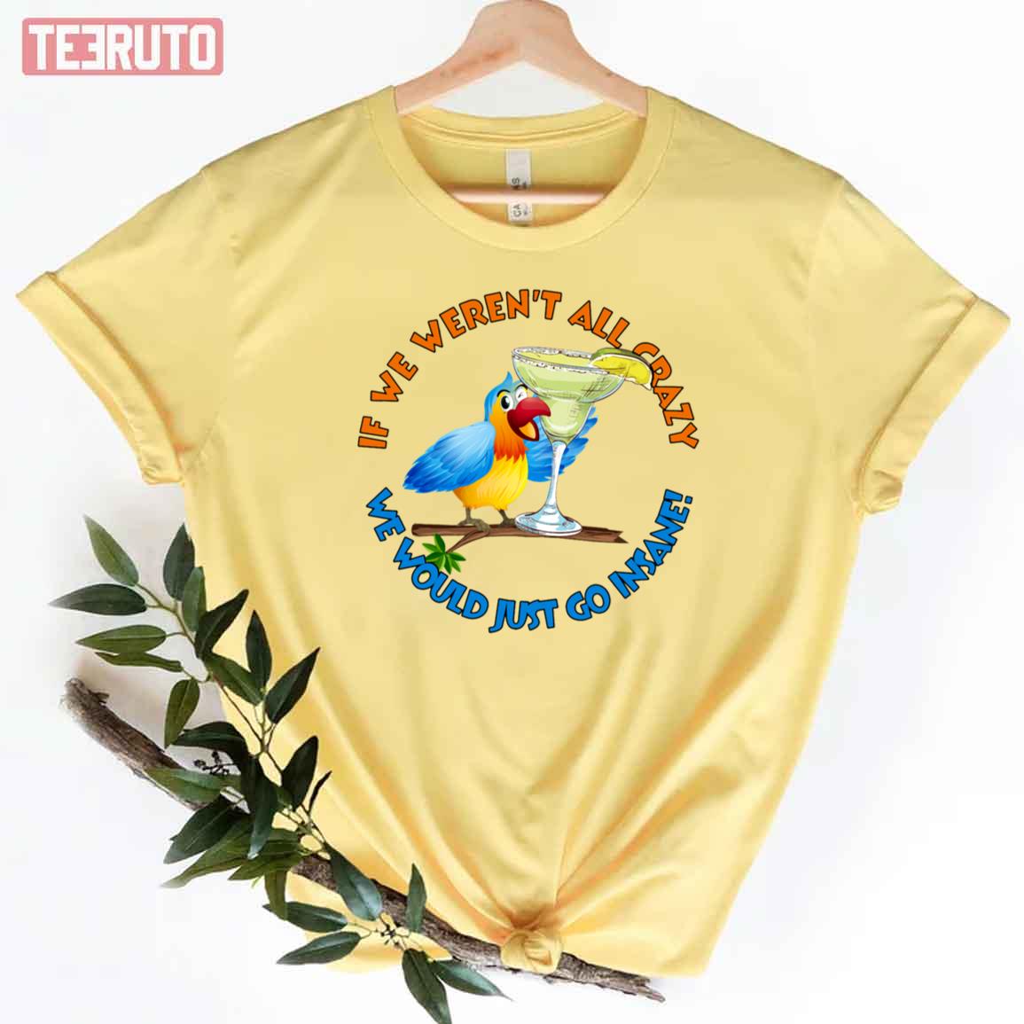 Crazy Insane Parrot Unisex T-Shirt