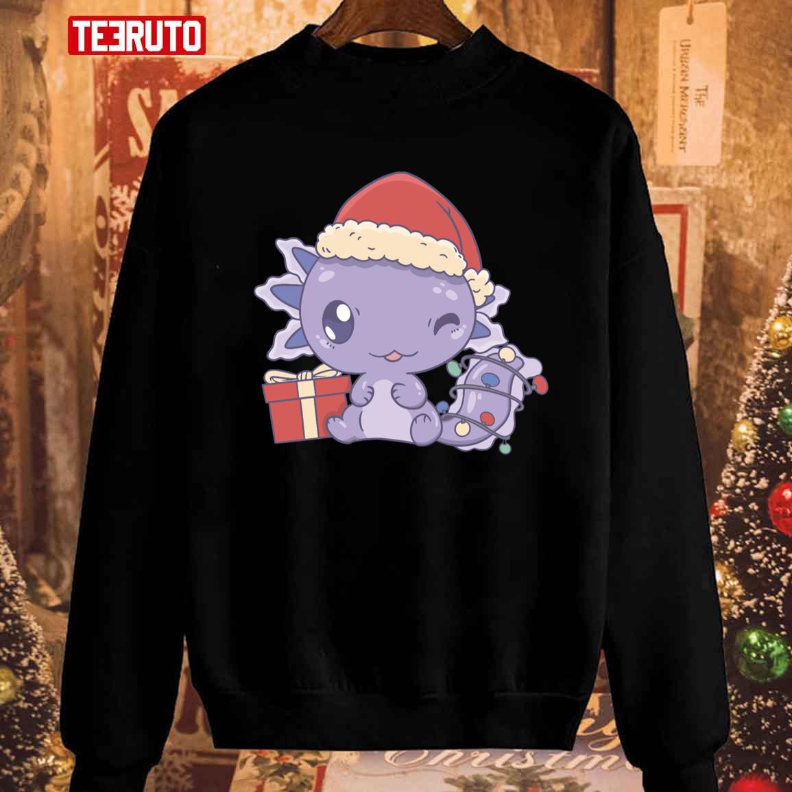 Cute Axolotl Christmas Sweatshirt