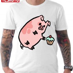 Cute Piggy Cartoon Unisex T-Shirt
