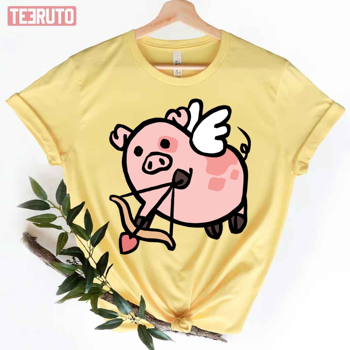 Cute Piggy Pusheen Meme Pig Unisex T-Shirt