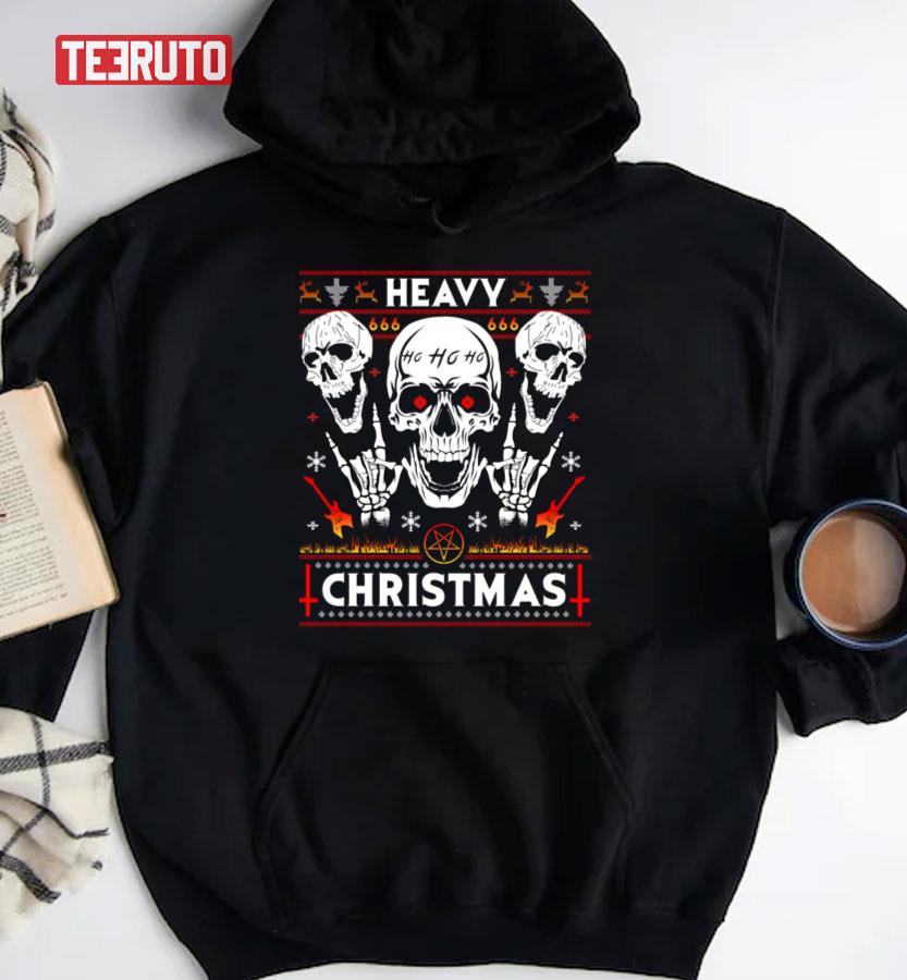 Death Black Metal Rocker Horns Christmas Unisex Sweatshirt