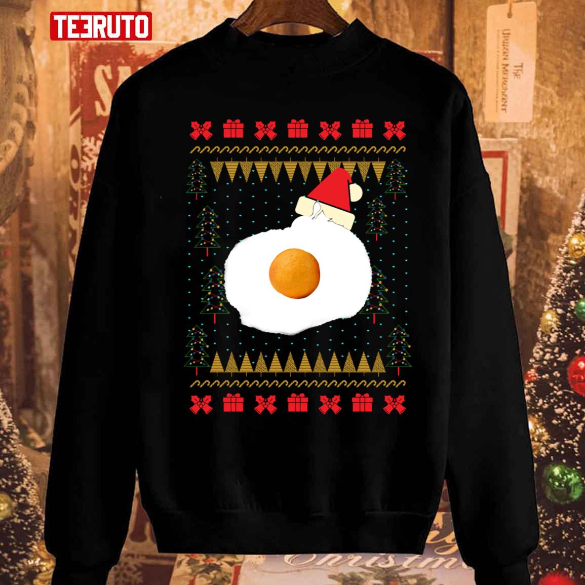 Egg Cat Meme Christmas Unisex Sweatshirt