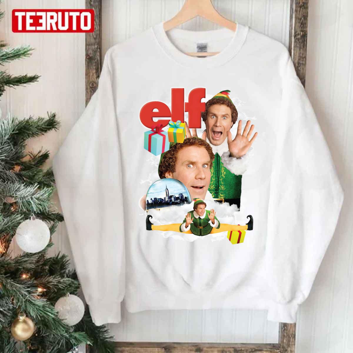 Elf Collage Christmas Unisex Sweatshirt