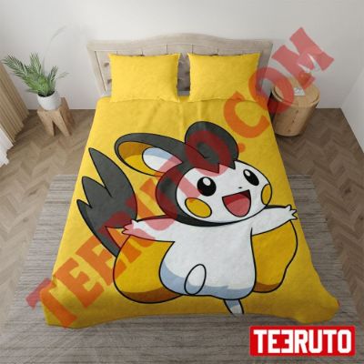 Emolga Pokemon Go Yellow Bedding Sets