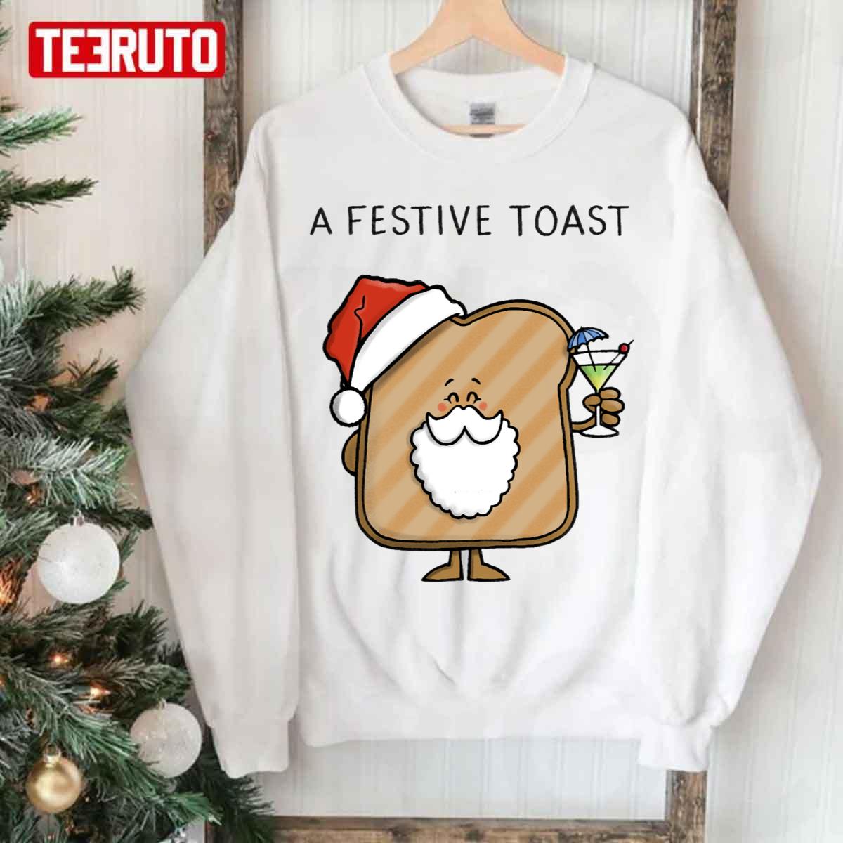 Festive Toast Christmas Unisex Sweatshirt