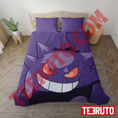 Gengar Purple Pokemon Design Bedding Sets