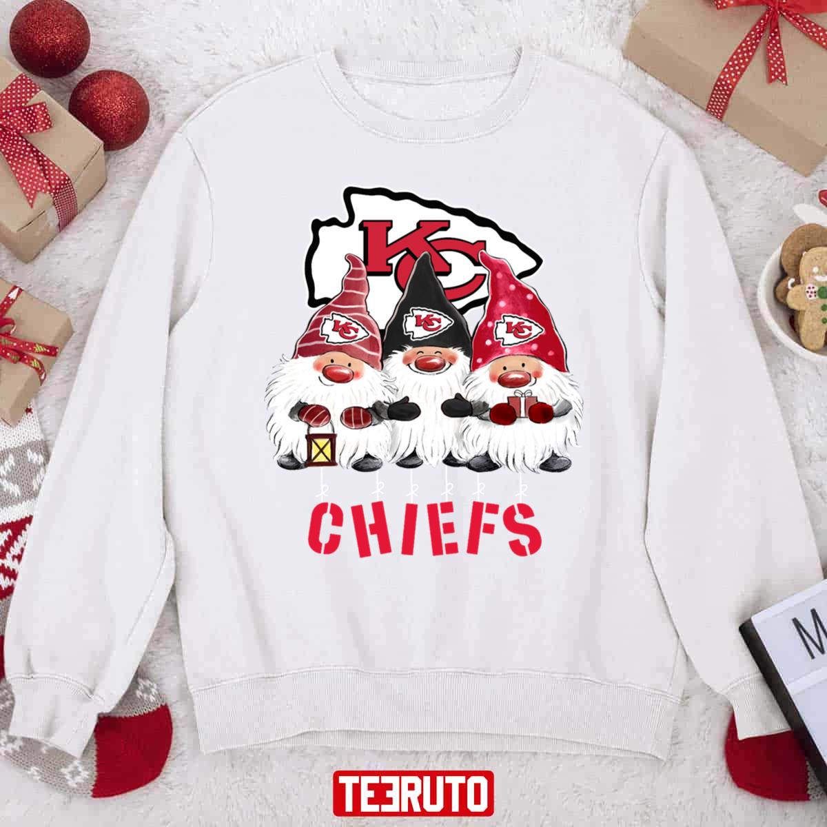 Kansas City Chiefs Team Gnomies Christmas Shirt - High-Quality