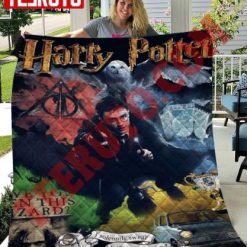 Graphic Harry Potter Fight The Darkness Quilt Blanket