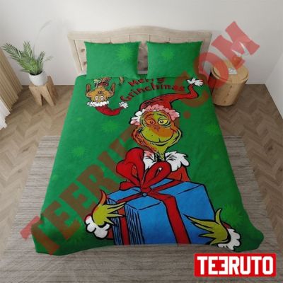 Grinchmas Funny Merry Christmas Grinch Bedding Sets